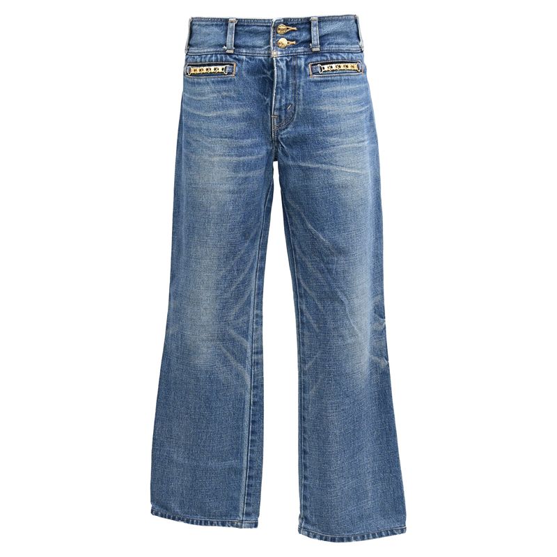 Celine Bootcut Jeans In Light Blue Denim